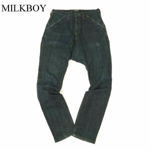 MILKBOY ミルクボーイ 通年 サルエル デニム パンツ ジーンズ Sz.S　メンズ 日本製 パンク ロック　C3B04182_B#R