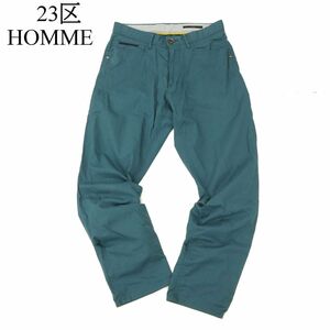 23区 HOMME オム 通年 スペイン製生地★ LAND ストレッチ テーパード パンツ Sz.46　メンズ　C3B04177_B#R