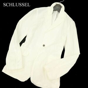 SCHLUSSEL シュリセル 通年 1B テーラード ジャケット ブレザー Sz.2　メンズ 白　C3T09794_B#O