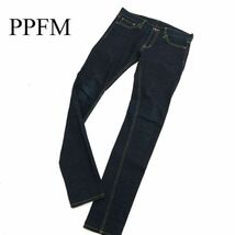 PPFM ペイトンプレイス 通年 ストレッチ 真紺★ スキニー デニム パンツ ジーンズ Sz.S　メンズ　C3B04238_B#R_画像1