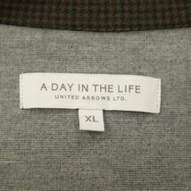 A DAY IN THE LIFE ユナイテッドアローズ 通年 チェック プリント★ カーディガン ジャケット Sz.XL　メンズ 大きいサイズ　C3T09792_B#O_画像6