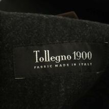 メンズブランド 秋冬 【Tollegno1900 イタリア生地】 チェック ウール★ チェスターコート Sz.LL　グレー 大きいサイズ　C3T09859_B#N_画像5