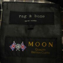 rag&bone ラグ＆ボーン 秋冬 袖着脱可 【羊革 レザー】 切替 MOON生地★ ウール ジャケット ブルゾン Sz.0　メンズ　C3T10166_B#N_画像6