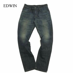 美品★ EDWIN エドウィン E53WF3 WILD FIRE★ 防風 防寒 裏起毛 加工 デニム パンツ ジーンズ Sz.30　メンズ 日本製 バイク　C3B04319_B#Q