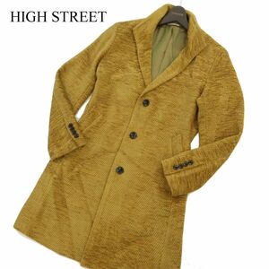 22AW★ HIGH STREET ハイストリート 秋冬 イタリア製生地★ ウール混 チェスターコート Sz.M　メンズ　C3T10183_B#N