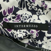 INTERMEZZO インターメッツォ レナウン 秋冬 【フェイク スウェード レザー】 テーラード ジャケット Sz.L　メンズ グレー　C3T10396_B#N_画像6