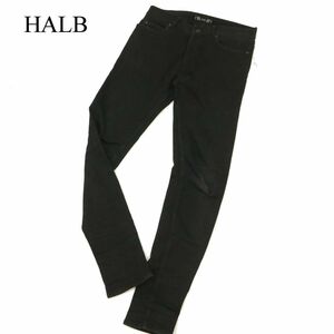 HALB ハルプ テットオム 通年 ハイパワー ストレッチ★ スキニー デニム パンツ ジーンズ Sz.S　メンズ 黒　C3B04394_B#R