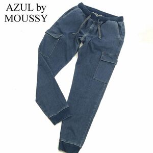 AZUL by MOUSSY アズール マウジー 通年 テーパード スウェット★ デニム ジョガー カーゴ パンツ ジーンズ Sz.L　メンズ　C3B04359_B#R