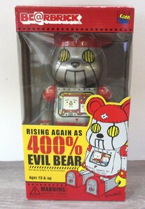 【731-8254k】◎1円スタート◎BE＠RBRICK-ベアブリック- 400% EVIL BEAR フィギュア王 カルトQブリック 連載30回記念誌上通販限定