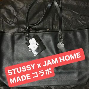 【新品未使用】Stussy ステューシー ×J AM HOME MADE　Tote Bag ブラック　トートバッグ　STUSSY
