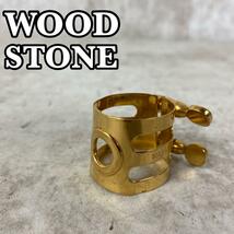 良品　WOOD STONE　W.Stone　ウッドストーン 石森楽器　クラリネット用　リガチャー　ＧＰ　金メッキ　ハンドメイド　管楽器_画像1