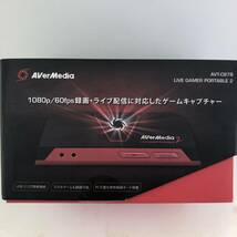 【通電確認済】AVerMedia AVT-C878 LIVE GAMER PORTABLE 2 ゲーム キャプチャー PC 周辺 機器_画像1