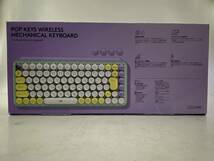 logicool ロジクール POP KEYS K730PL メカニカル ワイヤレス キーボード パープル 中古美品　メカニカルキーボード ワイヤレスキーボード_画像2