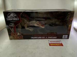 マテル ジュラシック・ワールド T-レックス vs スピノサウルス 未開封品 JURASSIC WORLD ティラノサウルス かみつき