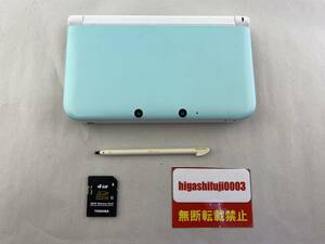 ニンテンドー３DS LL ミント × ホワイト 本体のみ　中古　任天堂