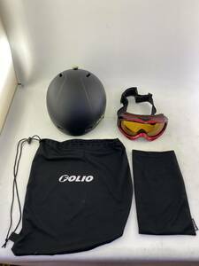 FOLIO スキー/スノーボード ヘルメット & uvexゴーグル セット
