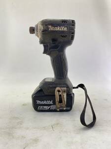 makita マキタ 18V 充電式インパクトドライバ TD171D ブラック バッテリーBL1860B付き 使用感あり 動作確認済み