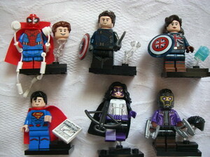 正規品 LEGO ミニフィグ 71031 マーベルスタジオ スーパーヒーローズ スパイダーマン キャプテンアメリカ 71026 ハントレス スーパーマン