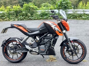 KTM 200DUKE デューク200 実働 ABS無し フェンダーレス エルゴシート マッドガード 内圧コントロールバルブ付き イメチェン再出品