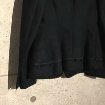 ONtheCORNER ITEM No.1475/YohjiYamamoto+NOIR ヨウジヤマモトノアール レイヤード 断ち切りカシミヤジャケット 09aw size:1 1円スタート_画像9