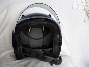 ジェットヘルメット　 　　黒　　　Ｍサイズ　　（５６－５８ｃｍくらい）