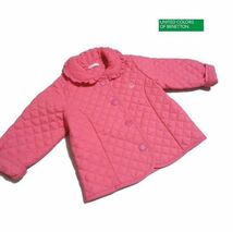 送料無料■BENETTON/ベネトン■ 68cm 美品♪キルティングジャケット_画像1