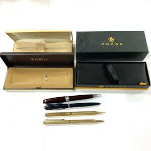 E015 ボールペン 文房具 まとめ　CROSS PARKER パーカー　ジャンク品　中古　訳あり