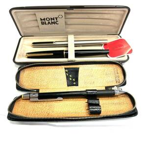 Y024 万年筆 シャーペン 筆記具 まとめMONTBLANC モンブラン TOMBOW トンボ 0.3LZ ジャンク品 中古 訳あり