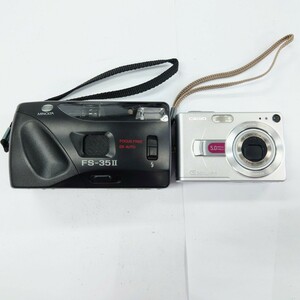 I167 カメラ まとめ MINOLTA FS-35Ⅱ FOCUS FREE DX AUTO CASIO EZ-250 EXLIM 3×OPTICAL ZOOM LENS 5.8mm-17.4mm カシオ 中古 ジャンク品 