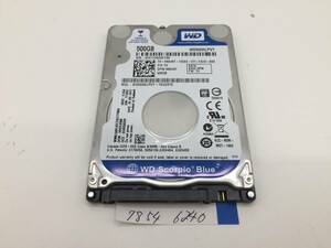 WesternDigital WD5000LPVT / 500GB / 2.5インチ / S-ATA / 7mm / 6240時間 / 正常 / HDD