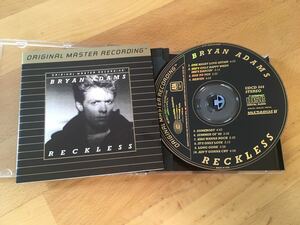 Bryan Adams / Reckless(MFSL Ultradisc II 24kt GOLD CD)ブライアン・アダムス ( Mobile Fidelity Sound Lab UDCD 544)