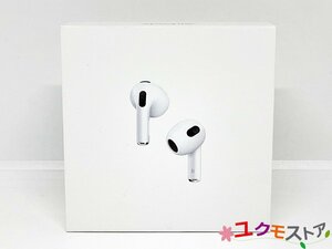 開始価格1円 未開封 新品 未登録品 Apple AirPods（第3世代）MME73J/A（A2565/A2564/A2897) アップル エアポッド プロ ワイヤレスイヤホン