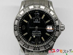 【開始価格1円】訳あり ジャンク OMEGA オメガ Seamaster 200M シーマスター オメガマチック Ref.2514.50.00 Cal.1400 SS 黒文字盤 デイト