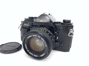 良品 動作確認済 シャッター鳴き無し キヤノン Canon A-1 + New FD 50mm f/1.4 レンズ　露出計稼働　カビ、クモリ無し　絞り羽根動作確認