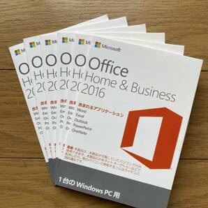 中古品　Microsoft Office Home&Business 2016 正規品OME版 6本セット