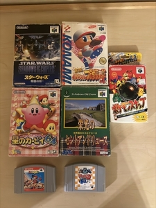 N64 Nintendo 任天堂 7本セットまとめて スター・ウォーズ/パワプロ/ポケモンスナップ/星のカービィ/チョロQ/ファミスタなど