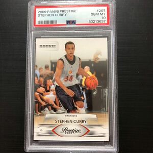 2009 PANINI PRESTIGE STEPHEN CURRY RC PSA 10 