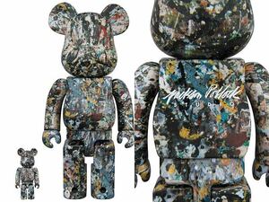 レア 未開封 BE@RBRICK Jackson Pollock Studio 400% ベアブリック メディコムトイ medicomtoy