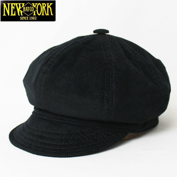 新品 NEWYORK HAT コーデュロイキャスケット SPITFIRE ブラック