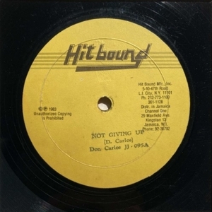 【コピス吉祥寺】DON CARLOS /TONY TUFF/NOT GIVING UP / PASS THE BALL(JJ095)