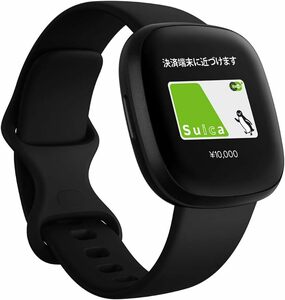 752b送料無料[SALE]新品未開封 Fitbit Versa3 Alexa搭載/GPS搭載 スマートウォッチ Black ブラック L/S サイズ■日本正規品■激安SHOP24