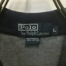【N9】★人気ブランド★ Polo by Ralph Lauren (ポロ ラルフローレン) ポロシャツ ネイビー Tシャツ ヴィンテージ 古着 USA古着_画像4