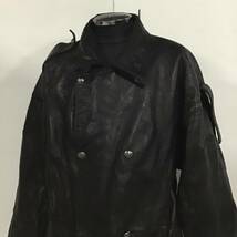 【T827】★1円スタート★ アメリカ古着卸オススメ MARC Buchanan PELLE PELLE LEATHER COAT 革ジャン 46 売り切り 大特価 目玉商品_画像2