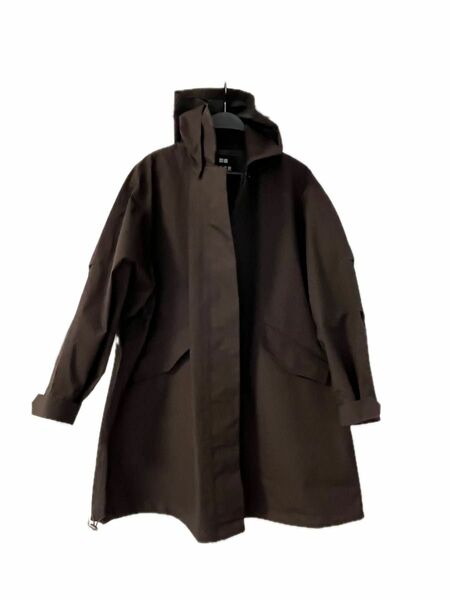 ブロックテックリラックスハーフコートDARK BROWN, XL 　