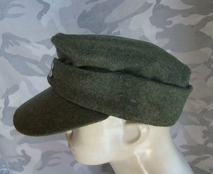 【海外発送】ナチスドイツ軍 陸軍 武装親衛隊 兵下士官 規格帽 ウール製 在庫サイズ57、58、59、60、61、62cm
