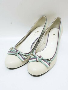 DIANA/ Diana / shoes / shoes / ribbon motif pumps / commuting / outing /23cm/M/ white 