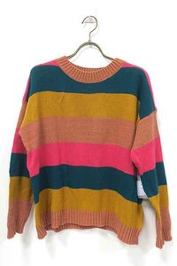 [ unused ][ new old goods ]BILLABONG Billabong tops lady's knitted multicolor AJ014-606 S size 