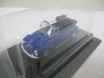 § 144　ミニカー　京商 KYOSHO 1/64 VOLKSWAGEN SERIES BEETLE CONVERTIBLE フォルクスワーゲン ビートル コンバーチブル 青 希少_画像3