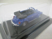 § 144　ミニカー　京商 KYOSHO 1/64 VOLKSWAGEN SERIES BEETLE CONVERTIBLE フォルクスワーゲン ビートル コンバーチブル 青 希少_画像5