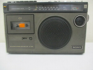 ∝ 147　カセットコーダー　SONY ソニー カセットコーダー 2BANDS CF-1980 RADIO CASSETTE RECORDER 検：昭和レトロ ジャンク品